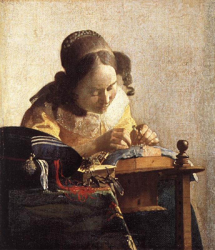 The Lacemaker, Jan Vermeer